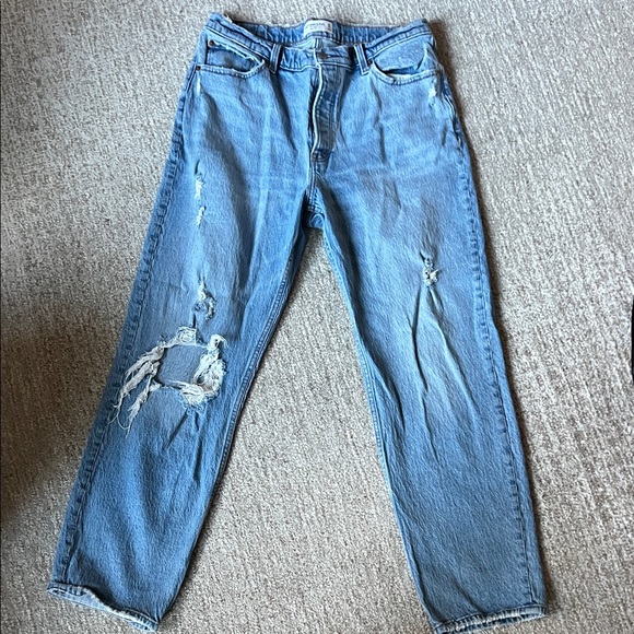 Abercrombie & Fitch Denim - Abercrombie & Fitch Dad High Rise